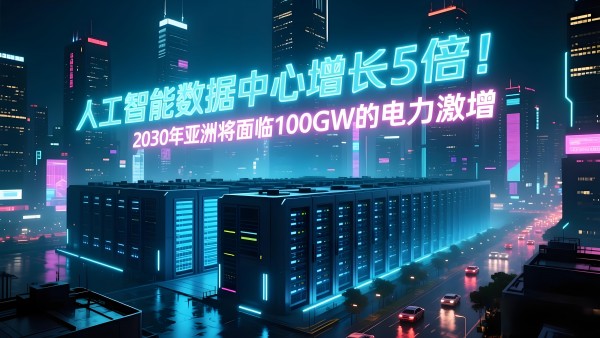 人工智能数据中心增长5倍！2030年亚洲将面临100GW的电力激增