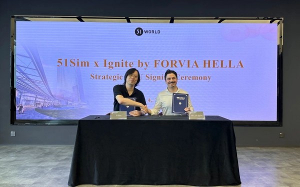 FORVIA HELLA Ignite与51Sim合作，打造全球智能驾驶合规验证体系