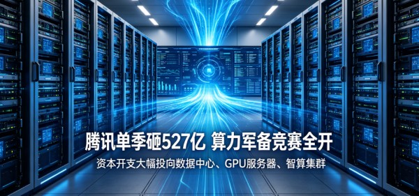 腾讯单季砸527亿 算力军备竞赛全开