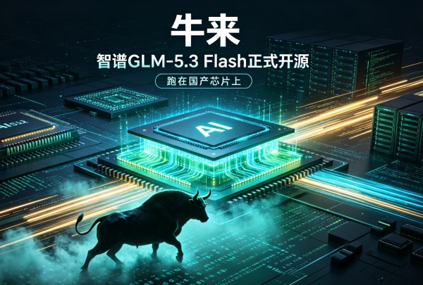 “牛来”谜底揭晓：智谱GLM-5.3 Flash正式开源，跑在国产芯片上