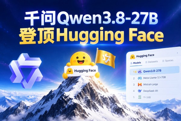 登顶全球开源榜单！阿里Qwen3.8-27B成Hugging Face最受欢迎模型