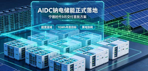 宁德时代AIDC钠电储能正式落地