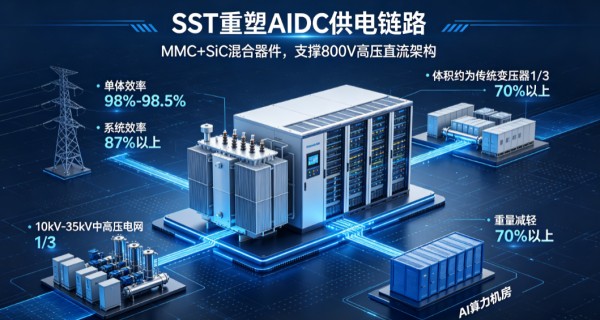 ABB固态变压器，重塑AIDC供电储能链路