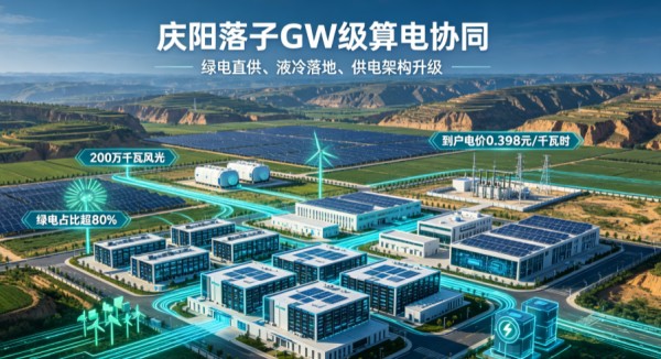 庆阳落子GW级算力基地，算电协同迎来落地检验