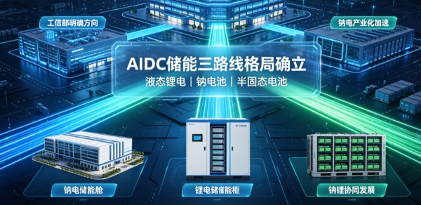 AIDC储能液态锂电池+钠电池+半固态电池格局确立