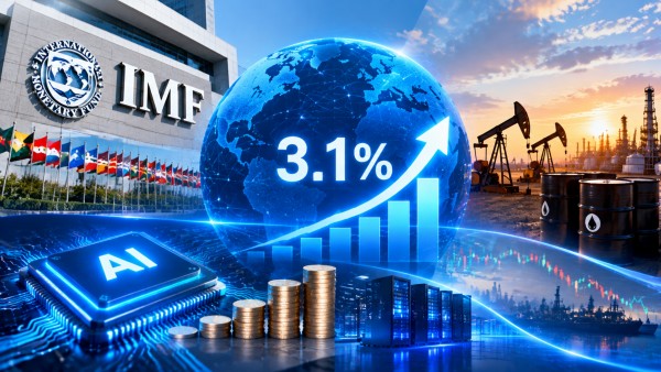 AI投资抵消能源冲击，IMF上调全球增长预期至3.1%