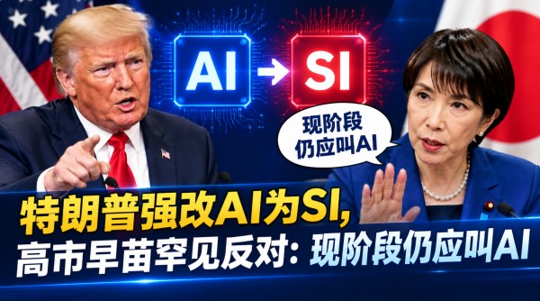 特朗普强改AI为SI，高市早苗罕见反对：现阶段仍应叫AI